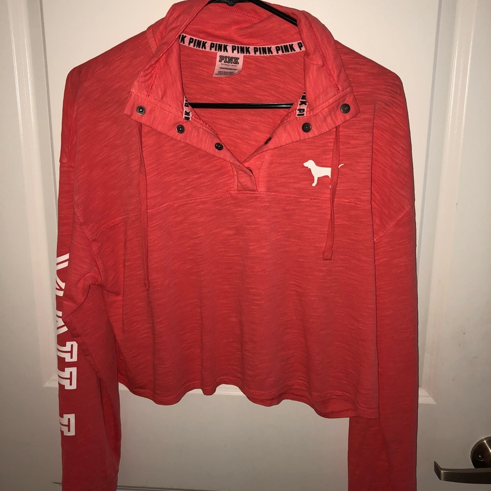 PINK XS Crop Sweatshirt